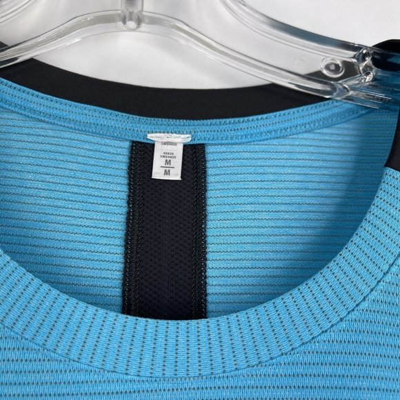 Lululemon Precise Tee M3442S Short Sleeve Tech Shirt KAYAK BLUE Mens Sz Medium - Picture 2 of 5